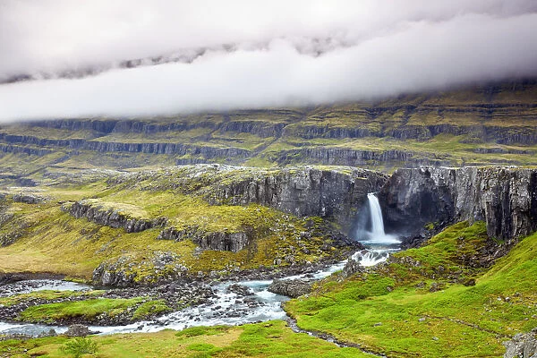 Eastfjords Waterfall, Eastern Iceland