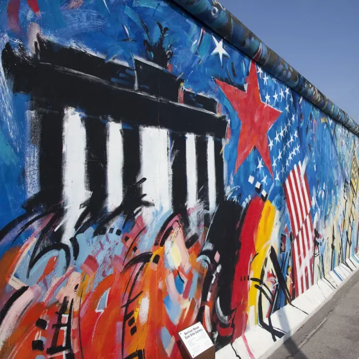 Framed Print : Eastside gallery (Berlin Wall), Muhlenstrasse, Berlin, Germany
