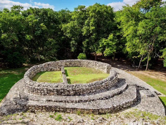 Framed Print : Edzna Archaeological Site, Campeche State, Mexico