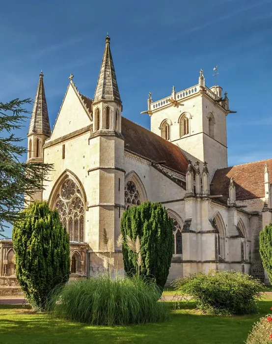 Framed Print : Eglise Notre-Dame in Dives-sur-Mer, Calvados, Normandy, France