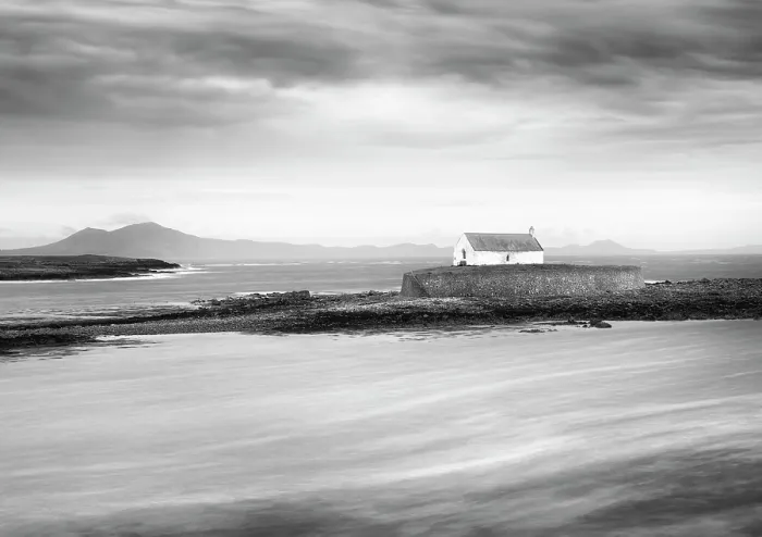 Framed Print : Eglwys Cwyfan (St Cwyfan Church) or the 'Little Church in the Sea', a medieval church on a small tidal island Cribinau in Llangadwaladr, Anglesey, Wales Framed Print : Eglwys Cwyfan (St Cwyfan Church) or the 'Little Church in the Sea', a medieval church on a small tidal island Cribinau in Llangadwaladr, Anglesey, Wales