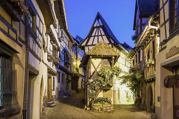 Eguisheim at Night, Alsace, France