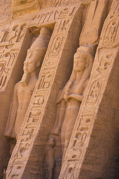 Egypt, Abu Simbel, The small temple -known as Temple of Hathor - dedicated to Nefertari