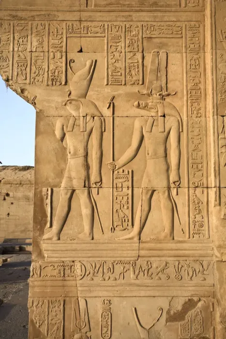 Framed Print : Egypt, Kom Ombo, Dual Temple of Sobek and Haroerus, Hypostyle Hall Framed Print : Egypt, Kom Ombo, Dual Temple of Sobek and Haroerus, Hypostyle Hall