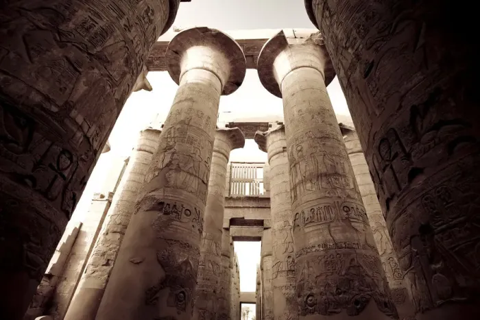 Framed Print : Egypt, Luxor, Karnak, Temple of Amun, Great Hypostyle Hall Framed Print : Egypt, Luxor, Karnak, Temple of Amun, Great Hypostyle Hall