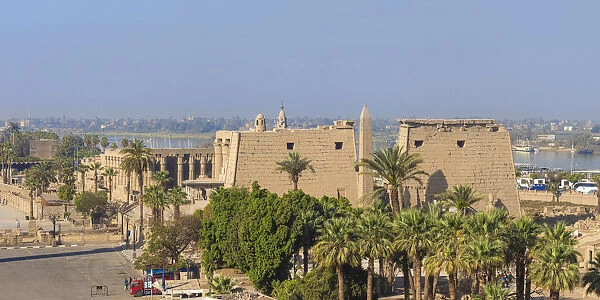 Egypt, Luxor, View of Luxor Temple