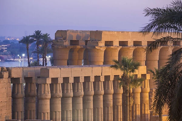 Egypt, Luxor, View of Luxor Temple