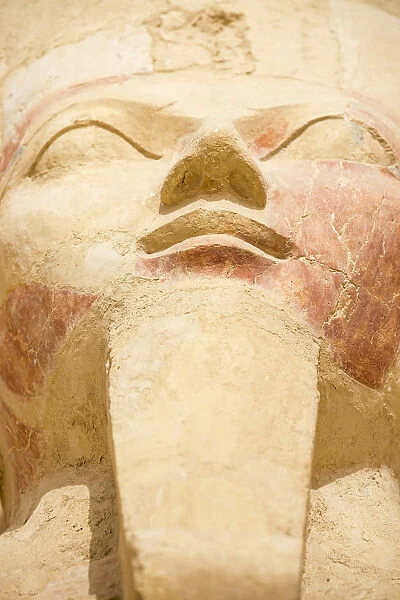 Egypt, Luxor, West Bank, Deir Al Bahri, Temple of Hatshepsut also known as Djeser-Djeseru