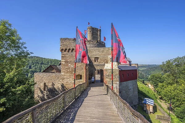 Ehrenburg castle, Brodenbach, Mosel valley, Hunsruck, Rhineland-Palatinate, Germany