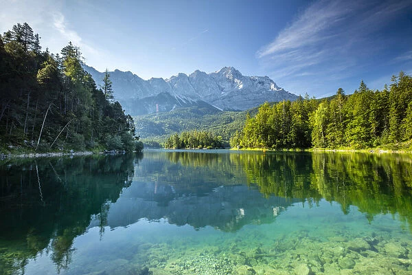 Eibsee Lake, Garmisch Partenkirchen, Bayern, Bavaria, Germany