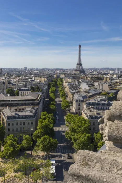 Framed Print : Eiffel Tower from the Arc de Triomphe, Paris, France Framed Print : Eiffel Tower from the Arc de Triomphe, Paris, France