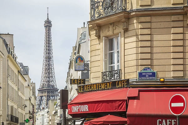 Eiffel Tower & Cafe, Paris, France