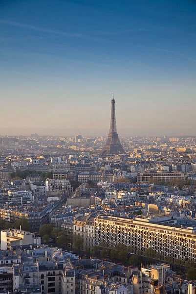 Eiffel Tower and skyline of Paris, France