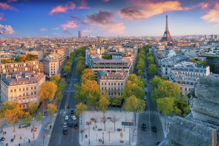 Framed Print : Eiffel Tower and skyline of Paris, Paris, France Framed Print : Eiffel Tower and skyline of Paris, Paris, France