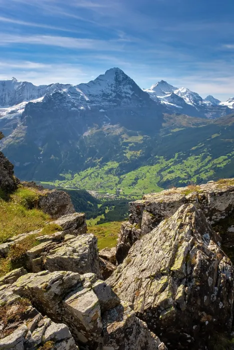 Framed Print : Eiger and Jungfrau from Grindelwald First, Grindelwald, Berner Oberland, Switzerland Framed Print : Eiger and Jungfrau from Grindelwald First, Grindelwald, Berner Oberland, Switzerland