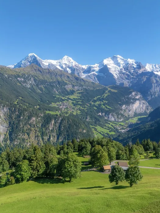 Framed Print : Eiger, Monch and Jungfrau from Isenfluh, Berner Oberland, Switzerland Framed Print : Eiger, Monch and Jungfrau from Isenfluh, Berner Oberland, Switzerland