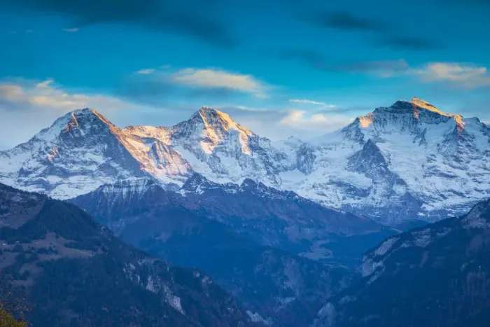 Framed Print : Eiger, Monch & Jungfrau mountains, Berner Oberland, Switzerland