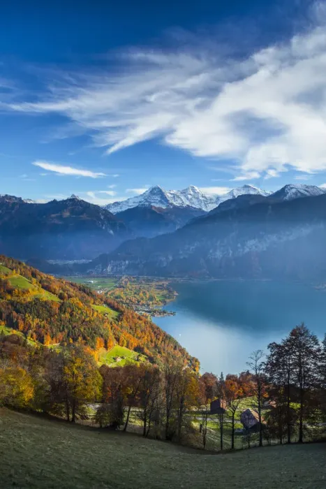 Framed Print : Eiger, Monch & Jungfrau mountains, above Lake Thun, Berner Oberland, Switzerland Framed Print : Eiger, Monch & Jungfrau mountains, above Lake Thun, Berner Oberland, Switzerland