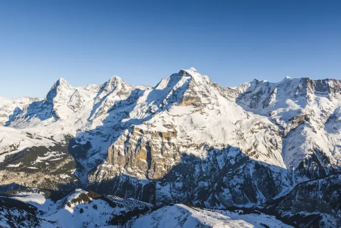 Framed Print : Eiger, Monch and Jungrau, Berner Oberland, canton of Bern, Switzerland