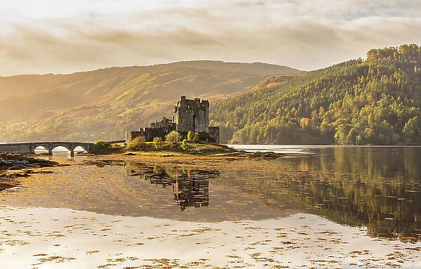 Eilean Donan Castle on Loch Duich, Dornie, Scotland, UK