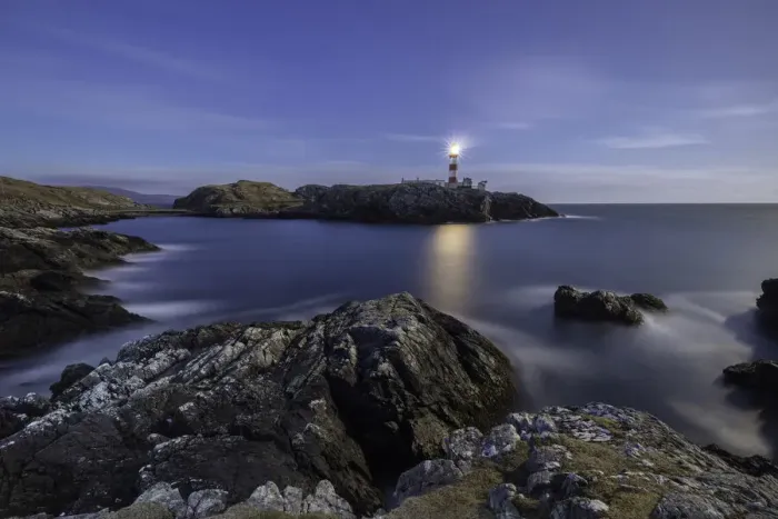 Framed Print : Eilean Glas Lighthouse at night during full moon, Isle of Scalpay, Outer Hebrides Framed Print : Eilean Glas Lighthouse at night during full moon, Isle of Scalpay, Outer Hebrides