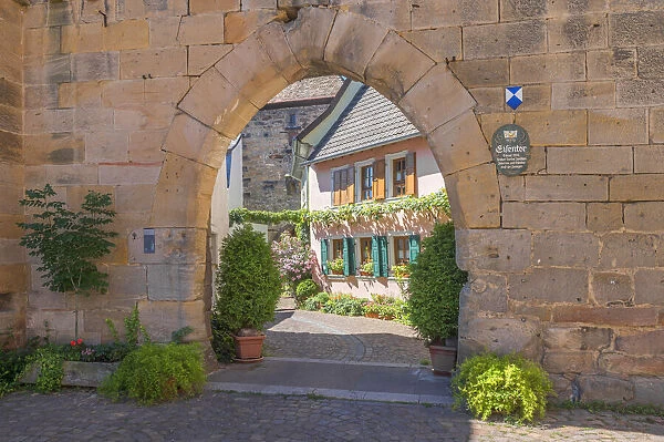 Eisentor at Freinsheim, Palatinate wine road, Rhineland-Palatinate, Germany