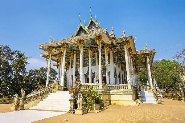 Ek Phnom Pagoda buddhist temple, Battambang Province, Cambodia