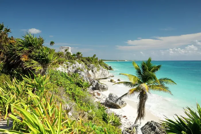 Framed Print : El Castillo, Temple and beach, Tulum, Yucatan peninsula, Mexico Framed Print : El Castillo, Temple and beach, Tulum, Yucatan peninsula, Mexico