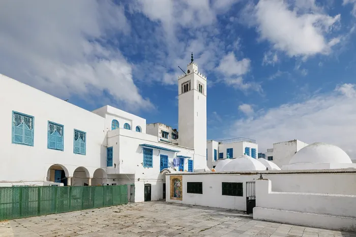 Framed Print : El Ghofrane Mosque, Sidi Bou Said, Tunisia