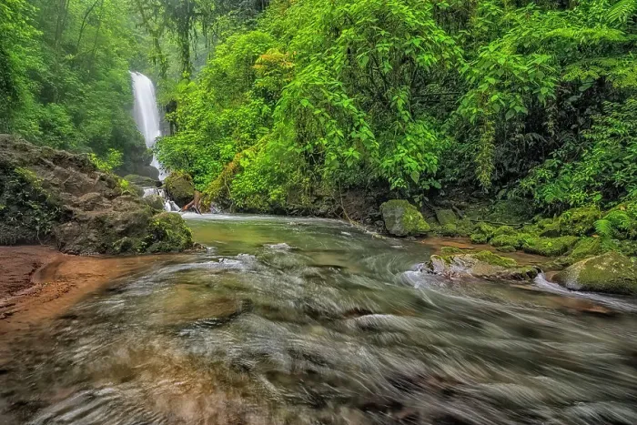 Framed Print : El Templo Waterfall on the La Paz River in the Cloud Forests of Costa Rica Framed Print : El Templo Waterfall on the La Paz River in the Cloud Forests of Costa Rica