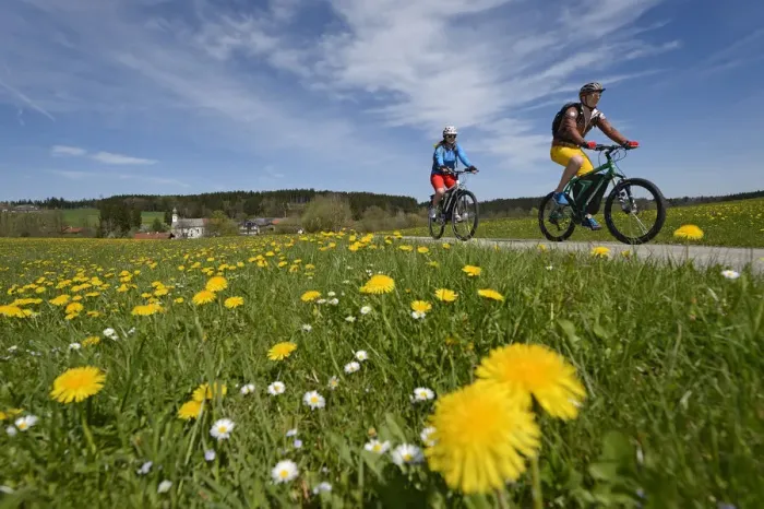 Framed Print : Electric cyclists at Ischl, Chiemgau, Upper Bavaria, Bavaria, Germany, Europe, MR Framed Print : Electric cyclists at Ischl, Chiemgau, Upper Bavaria, Bavaria, Germany, Europe, MR
