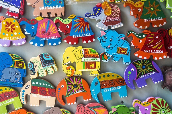 Elephant Sri Lanka souvenir fridge magnets, Galle, Sri Lanka