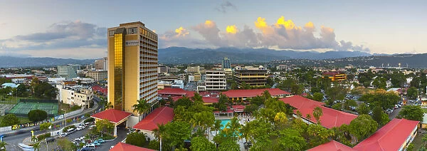 Elevaated view over central Kingston, St. Andrew Parish, Jamaica, Caribbean