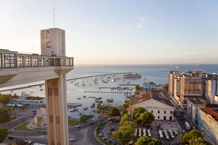 Framed Print : The Elevador Lacerda which links Salvador da Bahias Cidade Alta with Cidade Framed Print : The Elevador Lacerda which links Salvador da Bahias Cidade Alta with Cidade