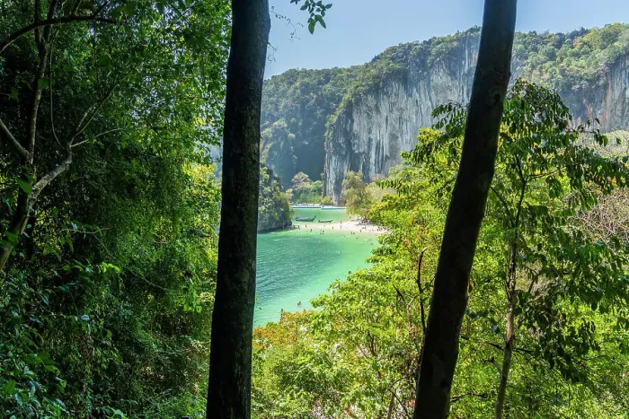 Framed Print : Elevated view over Ao Bay, Hong Island, Krabi, Thailand Framed Print : Elevated view over Ao Bay, Hong Island, Krabi, Thailand