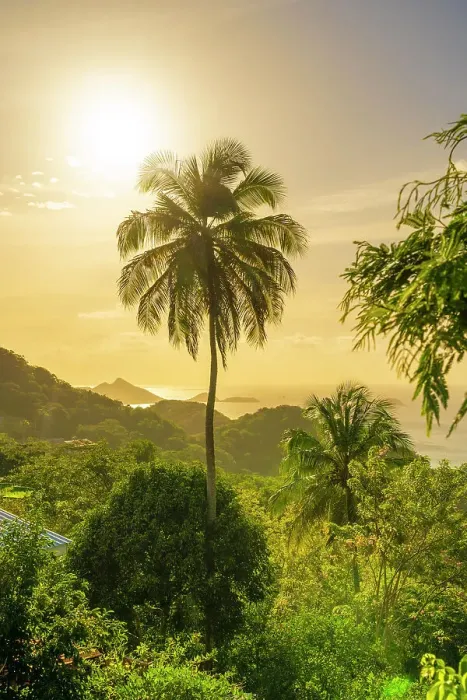 Framed Print : Elevated view from Belair, Carriacou Island, Grenada, Caribbean