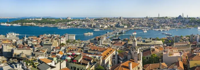 Framed Print : Elevated view over the Bosphorus and Sultanahmet from the Galata Tower, Istanbul, Turkey Framed Print : Elevated view over the Bosphorus and Sultanahmet from the Galata Tower, Istanbul, Turkey