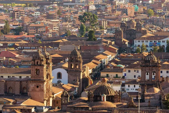 Framed Print : Elevated view of Cusco Cathedral and Church of the Society of Jesus, UNESCO, Cusco, Cusco Province, Cusco Region, Peru Framed Print : Elevated view of Cusco Cathedral and Church of the Society of Jesus, UNESCO, Cusco, Cusco Province, Cusco Region, Peru