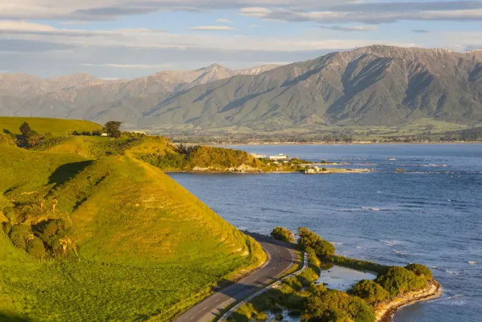 Framed Print : Elevated view over dramatic coastal landscape, Kaikoura, South Island, New Zealand Framed Print : Elevated view over dramatic coastal landscape, Kaikoura, South Island, New Zealand