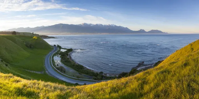 Framed Print : Elevated view over dramatic landscape, Kaikoura, South Island, New Zealand Framed Print : Elevated view over dramatic landscape, Kaikoura, South Island, New Zealand
