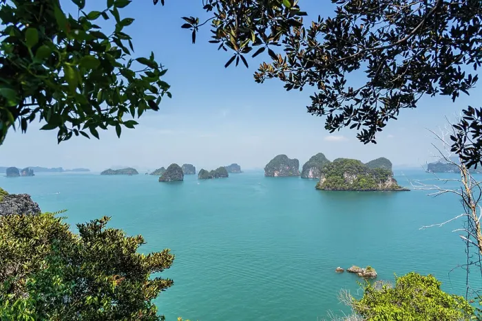 Framed Print : Elevated view over Hong Island, Krabi, Thailand Framed Print : Elevated view over Hong Island, Krabi, Thailand