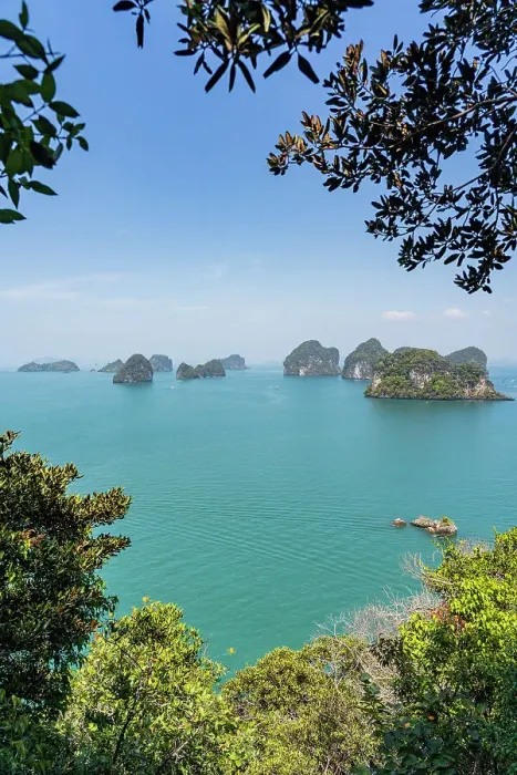 Framed Print : Elevated view over Hong Island, Krabi, Thailand Framed Print : Elevated view over Hong Island, Krabi, Thailand