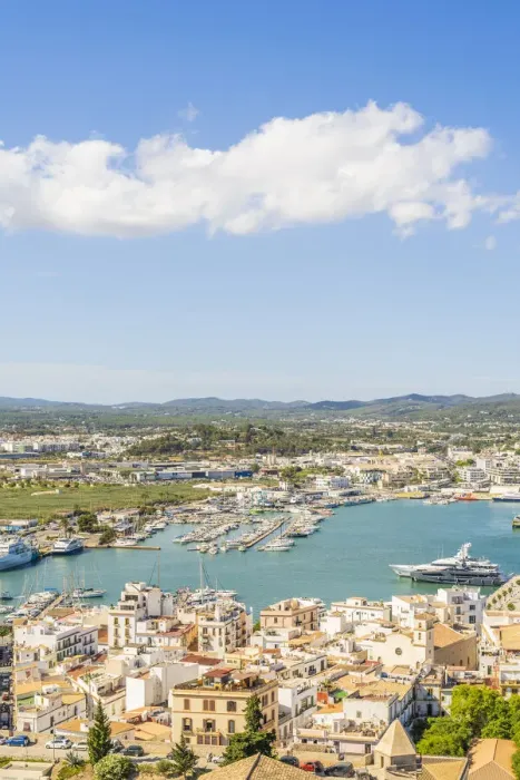 Framed Print : Elevated view over Ibiza Old town, Ibiza Town, Ibiza, Balearic Islands, Spain Framed Print : Elevated view over Ibiza Old town, Ibiza Town, Ibiza, Balearic Islands, Spain