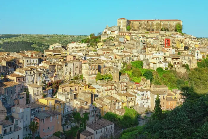 Framed Print : Elevated view of Ragusa Ibla, Ragusa Ibla, Ragusa province, Sicily, Italy Framed Print : Elevated view of Ragusa Ibla, Ragusa Ibla, Ragusa province, Sicily, Italy