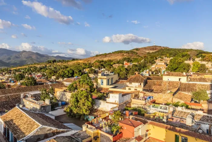Framed Print : Elevated view of Trinidad, Sancti Spiritus, Cuba