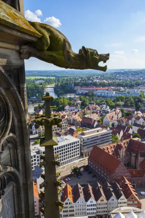Framed Print : Elevated view over Ulm Cathedral & Old Town, Ulm, Baden-Wurttemberg, Germany Framed Print : Elevated view over Ulm Cathedral & Old Town, Ulm, Baden-Wurttemberg, Germany