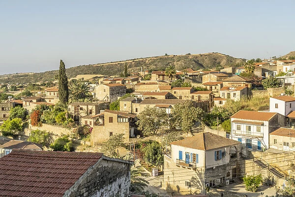 Elevated view over the village of Tochni, Limassol district, Cyprus