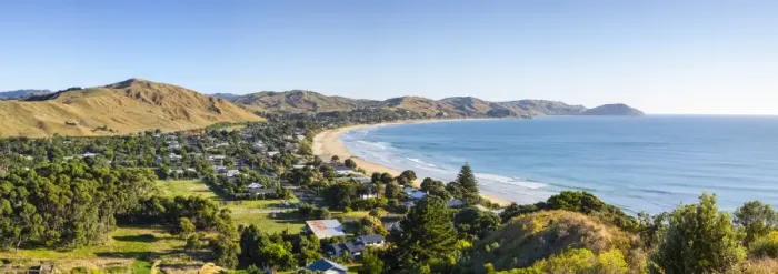 Framed Print : Elevated view over Wainui Beach, Gisborne, East Cape, North Island, New Zealand Framed Print : Elevated view over Wainui Beach, Gisborne, East Cape, North Island, New Zealand