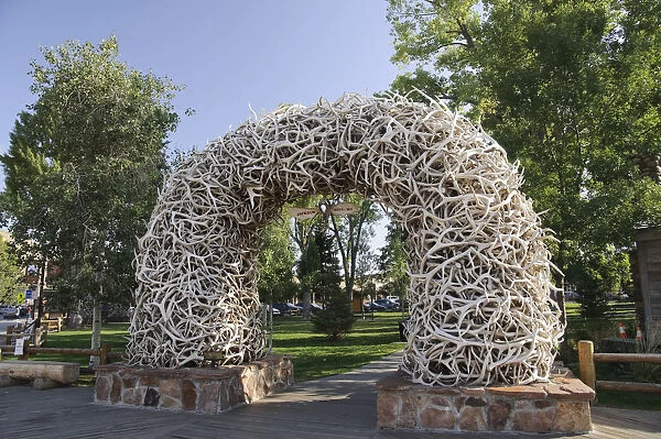 Elk Antler Arch, Town Square, Jackson Hole, Wyoming, USA