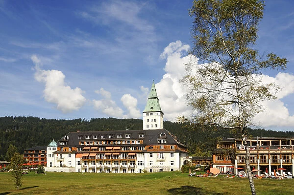 Elmau Castle, Mittenwald, Karwendel, Bavaria, Germany